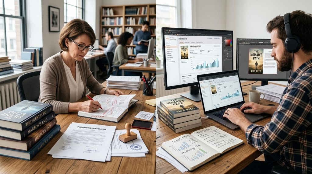 How much does it cost to publish a book through traditional and self-publishing
